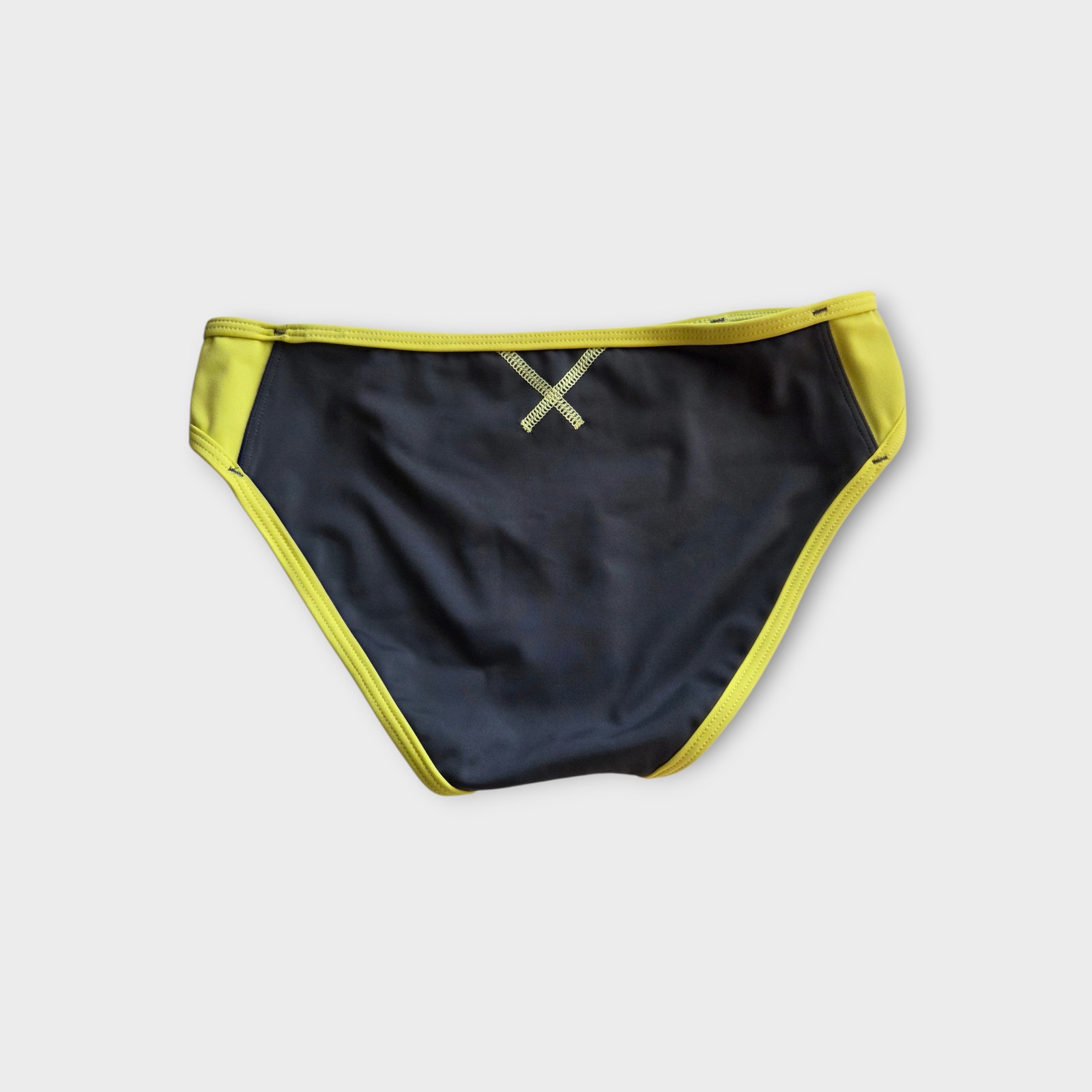New Oiselle Gray Neon Colorblock Bikini Bottom Running Swim Womens Xs — image 2 of 5